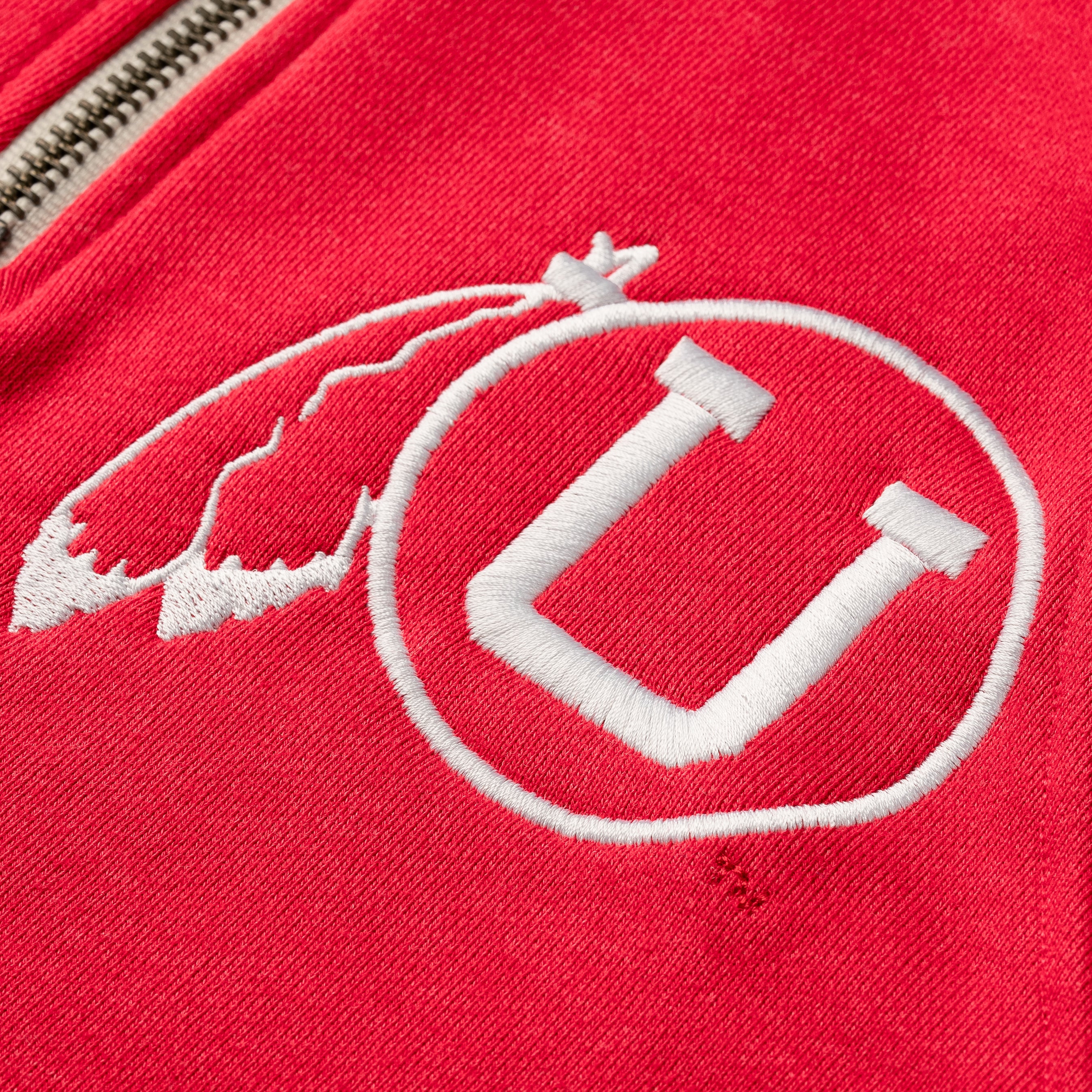 Utah Drum and Feather Emblem Quarter Zip - Show Your Ute Pride!