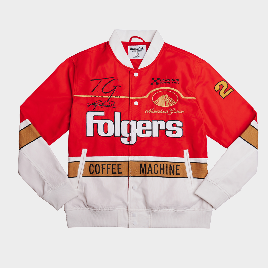 The Tim Richmond Folgers Bomber Jacket by Hendrick Motorsports - A Tribute to a Racing Legend