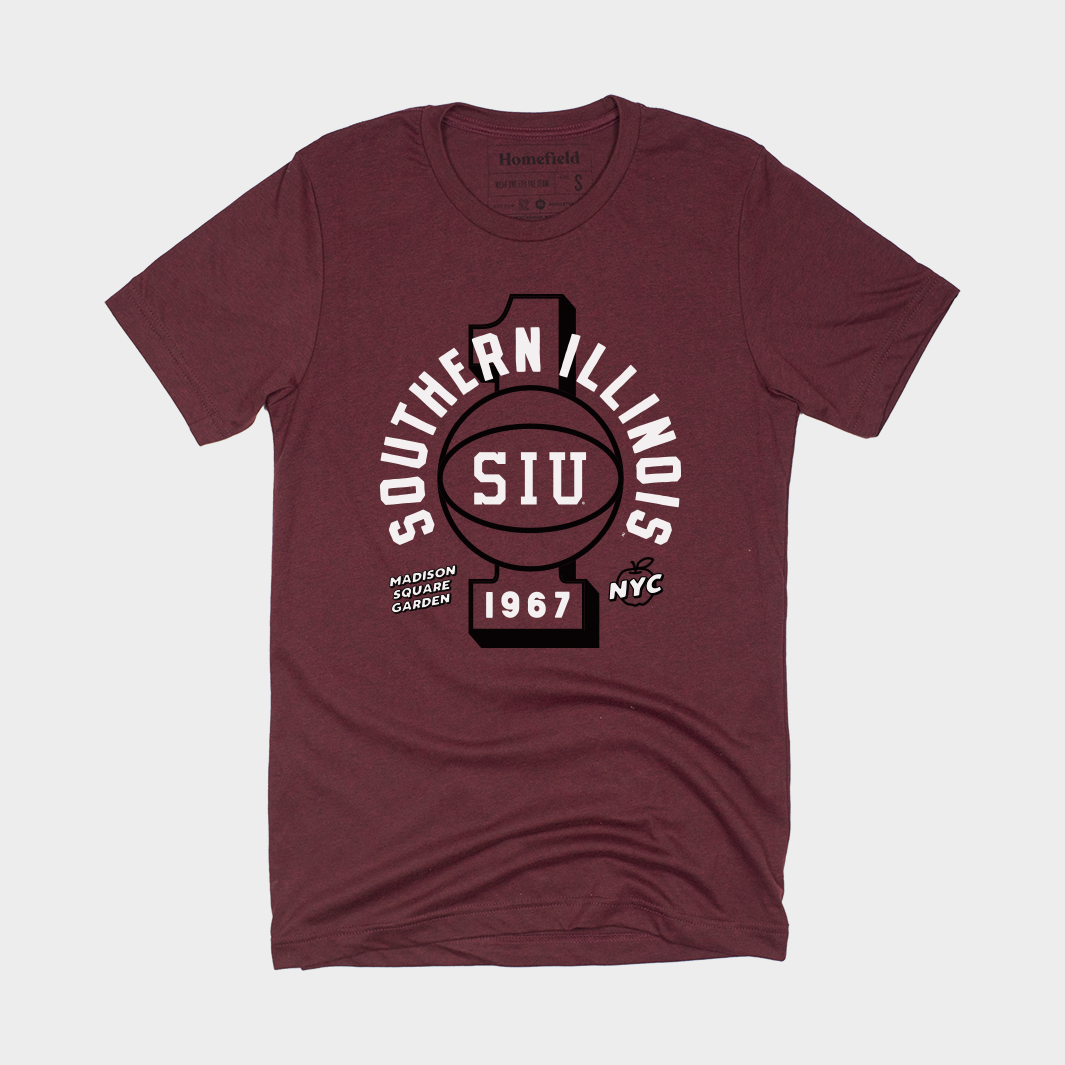 1967 Southern Illinois Vintage Basketball Tee - A Piece of Hoop History!