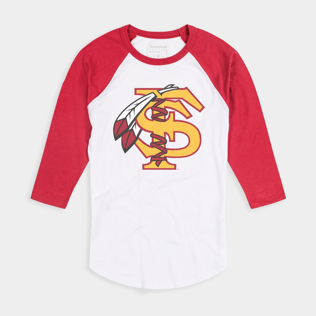 Florida State Vintage Baseball Tee with Interlocked Logo