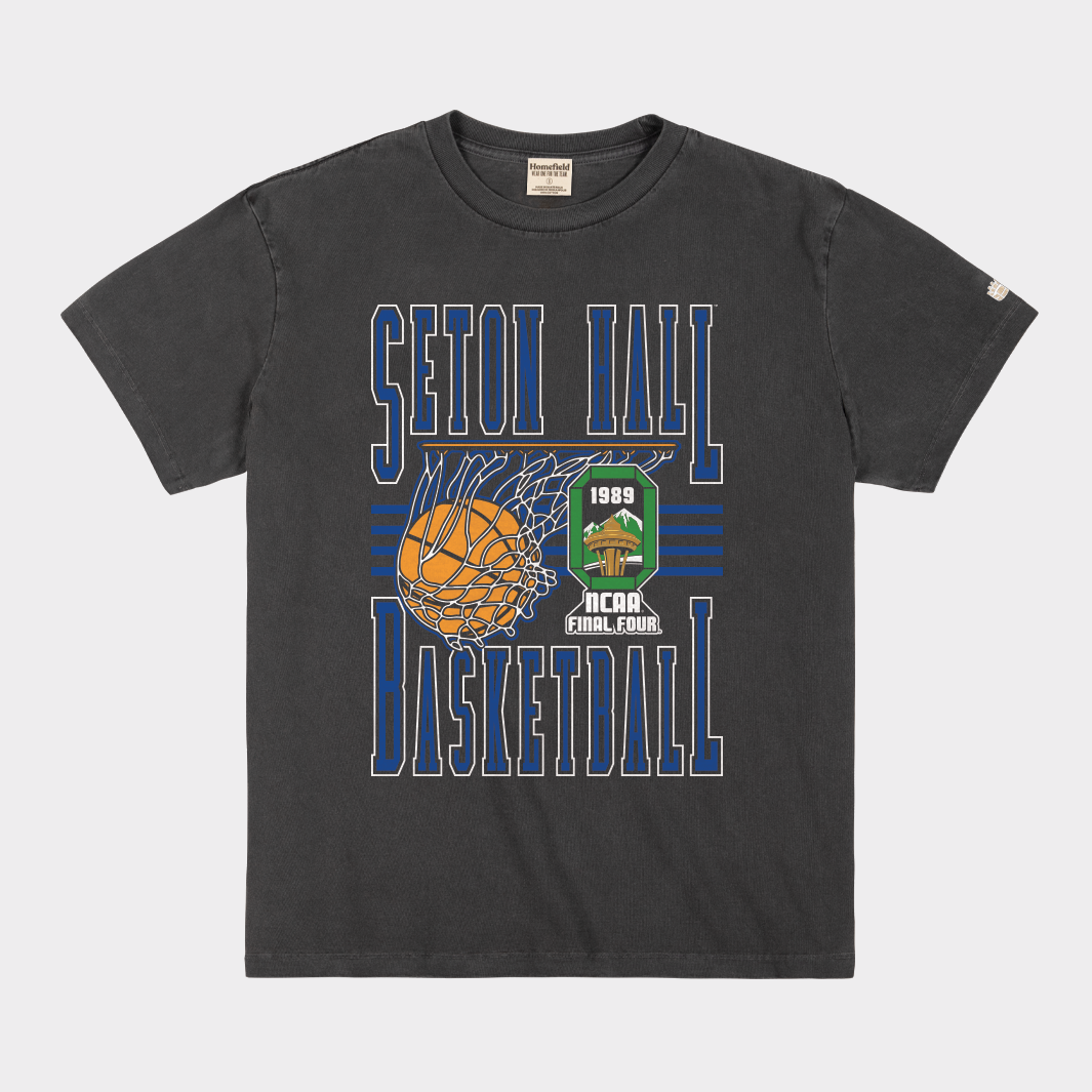 1989 NCAA Final Four Seton Hall Men's Basketball Heavyweight Tee - A Tribute to Glory