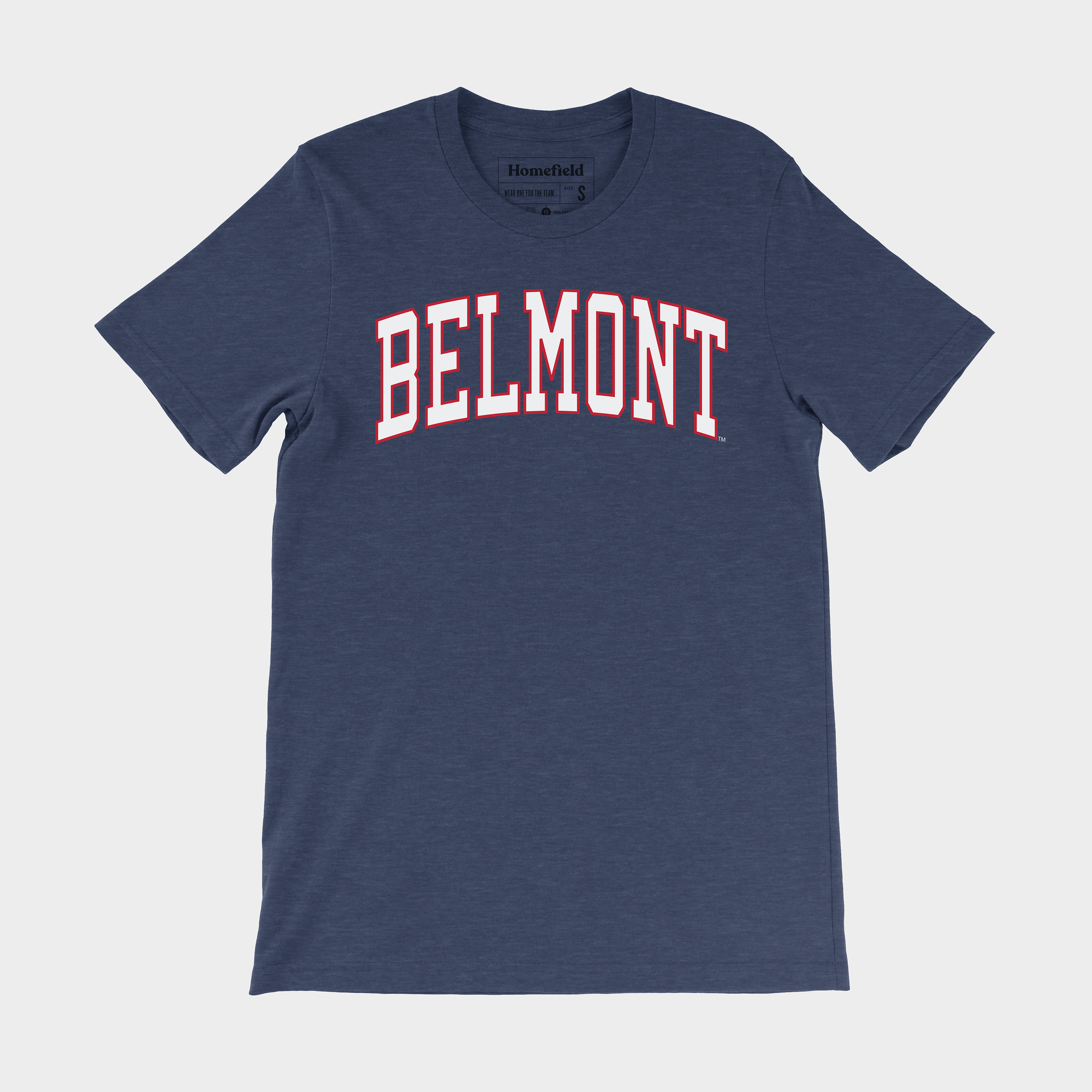 Show Your Belmont Pride with Navy Belmont Tee
