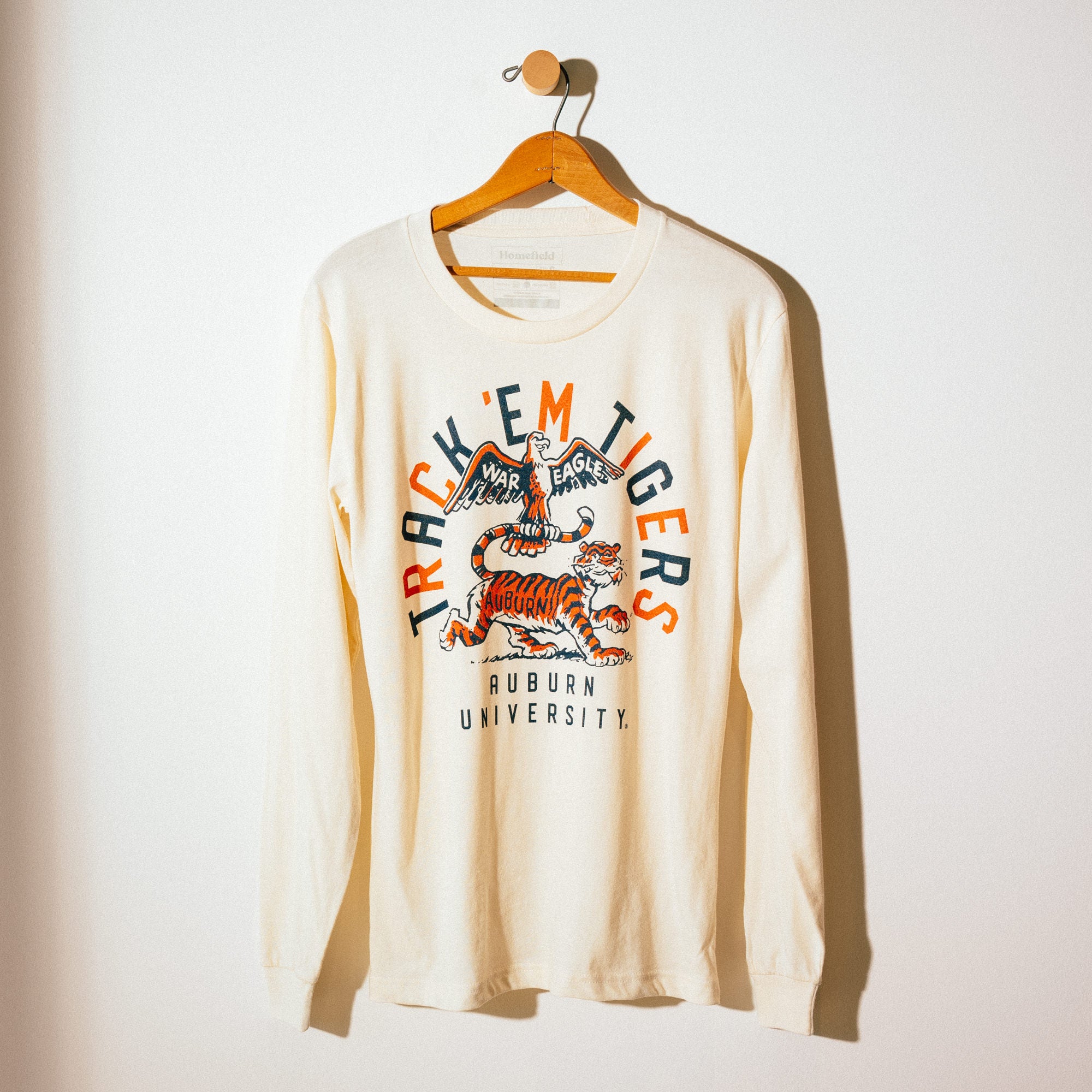 Auburn Track 'Em Tigers War Eagle Long Sleeve Shirt