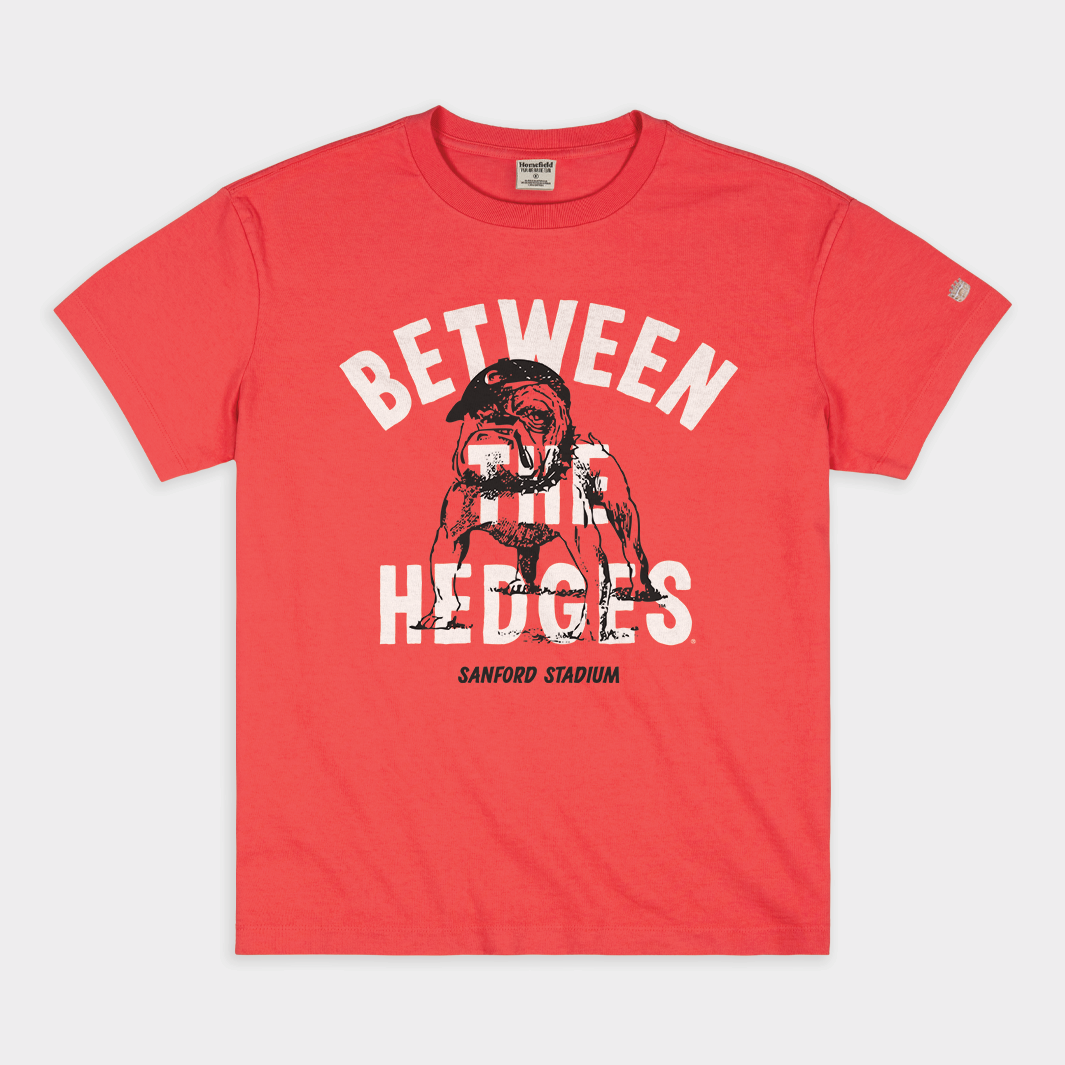 Georgia Between the Hedges Vintage Heavyweight Tee - Feel the Legendary Spirit
