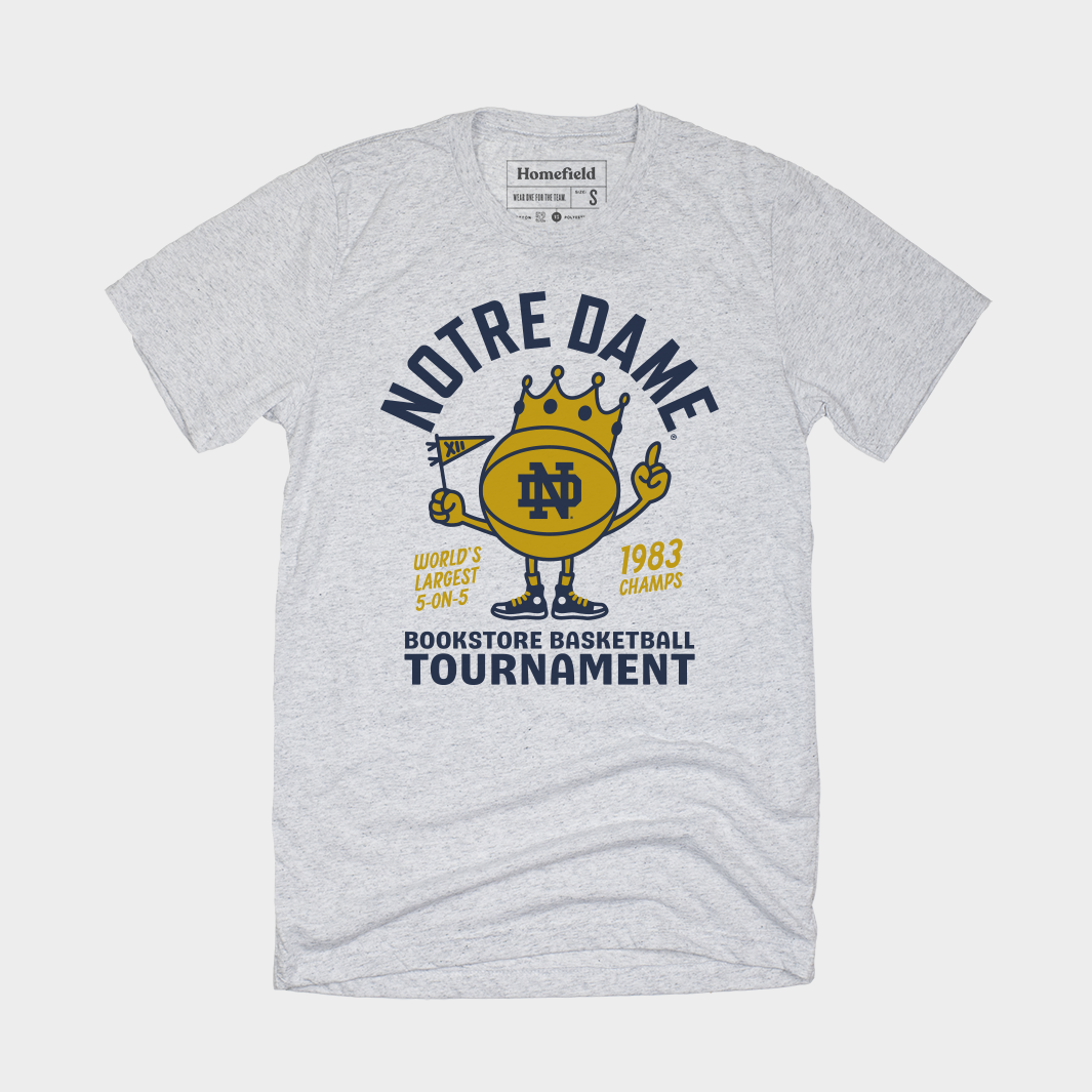 Notre Dame Bookstore Vintage Basketball Tee