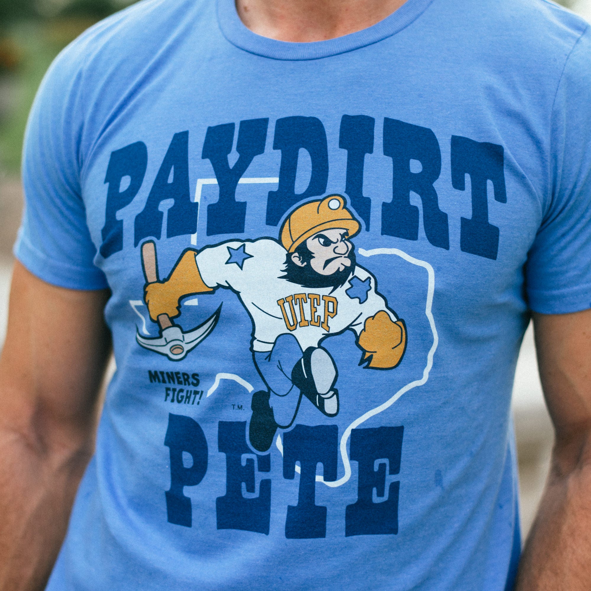 Show Your UTEP Pride with the Vintage Paydirt Pete Tee