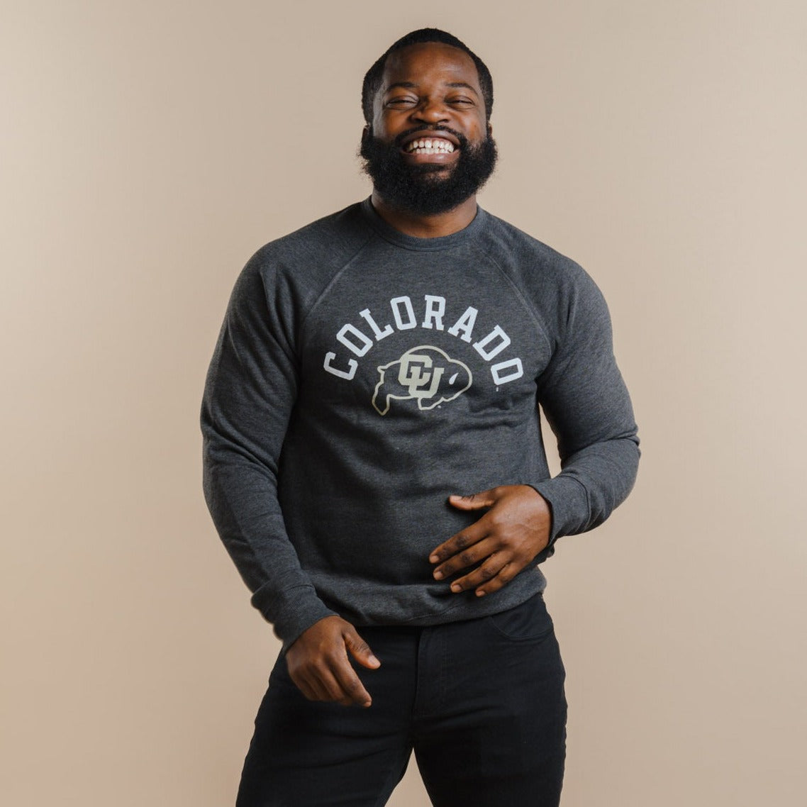Show Your Love for the Colorado Buffaloes with This Stunning Logo Crewneck