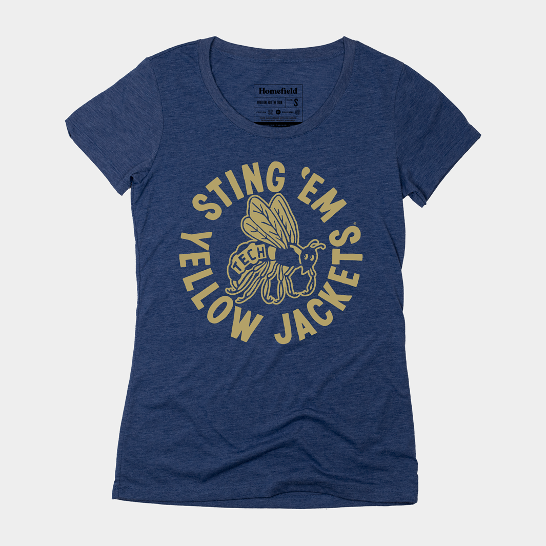Georgia Tech Women's Vintage-Inspired Mascot Tee