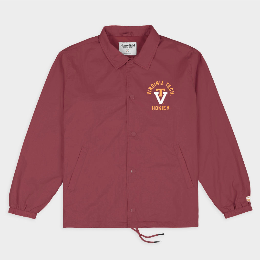 Virginia Tech Hokies Vintage VT Coaches Jacket - A Timeless Tribute to Football Tradition