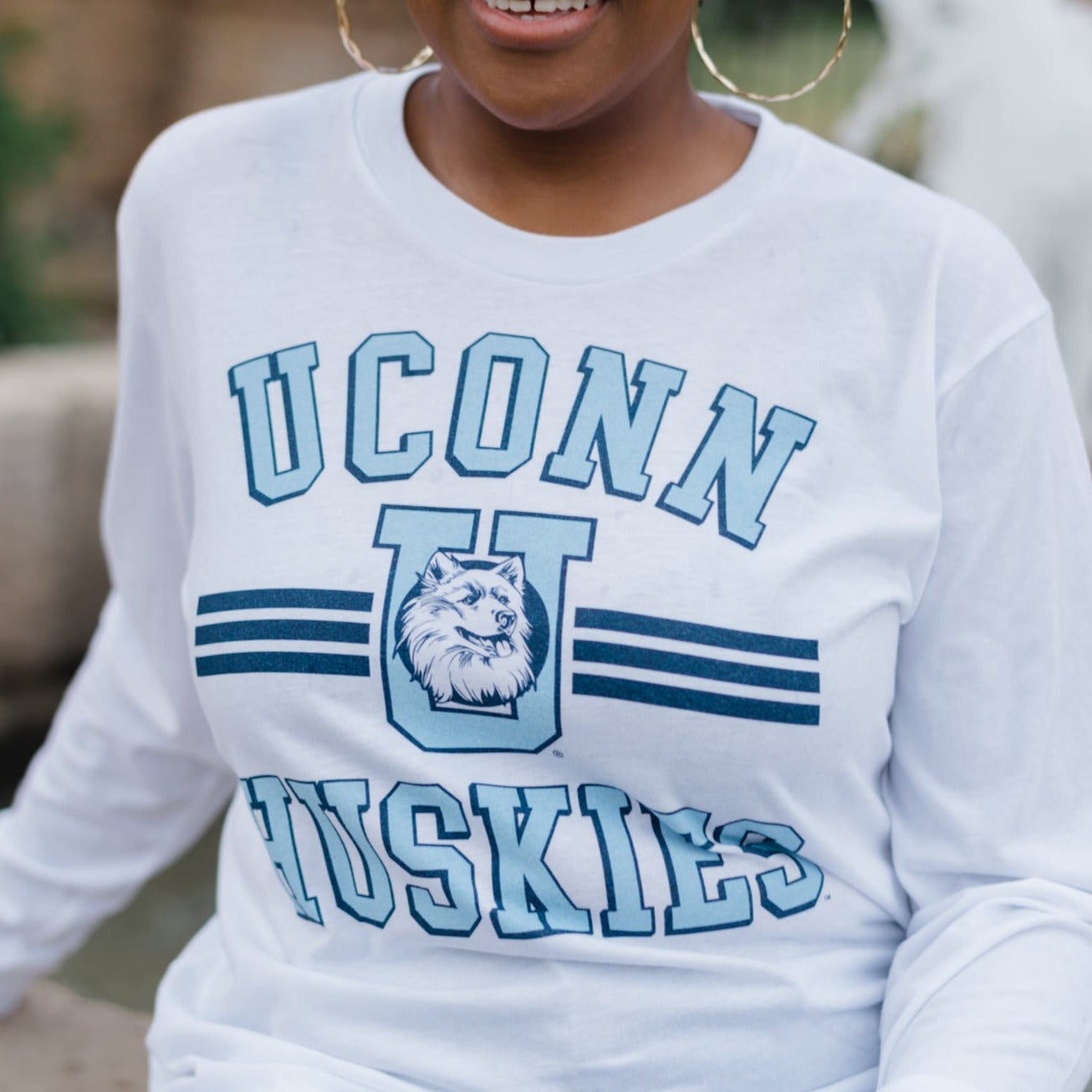 UConn Huskies Vintage U Logo Long Sleeve Shirt