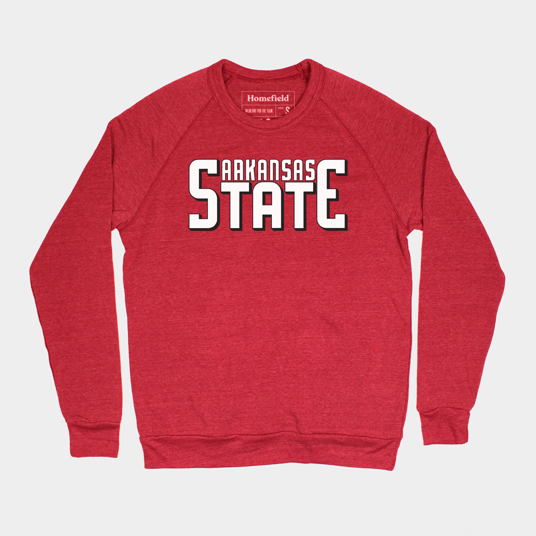 Show Your Pride with the Arkansas State Red Wolves Crewneck