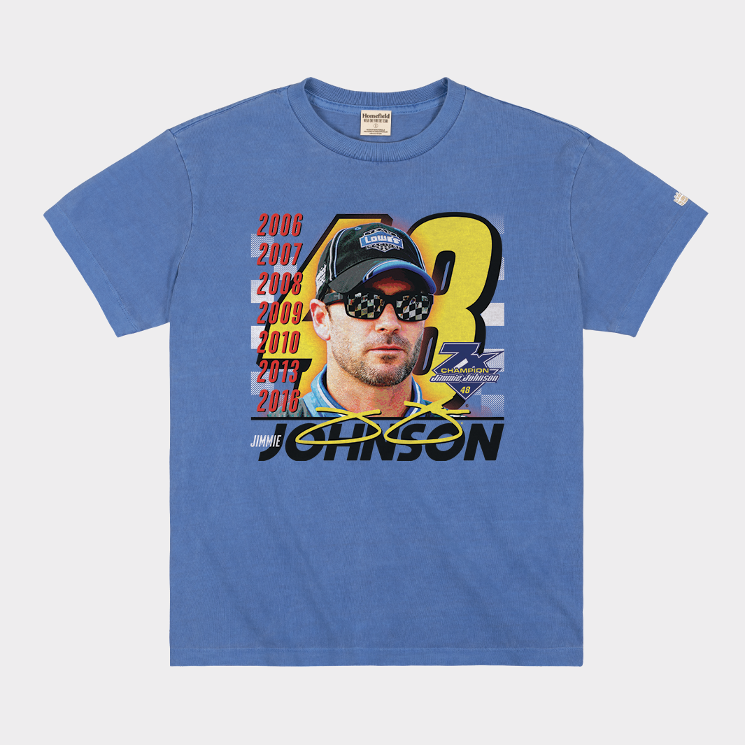 Champion Tribute: Jimmie Johnson's Vintage-Inspired Heavyweight Tee