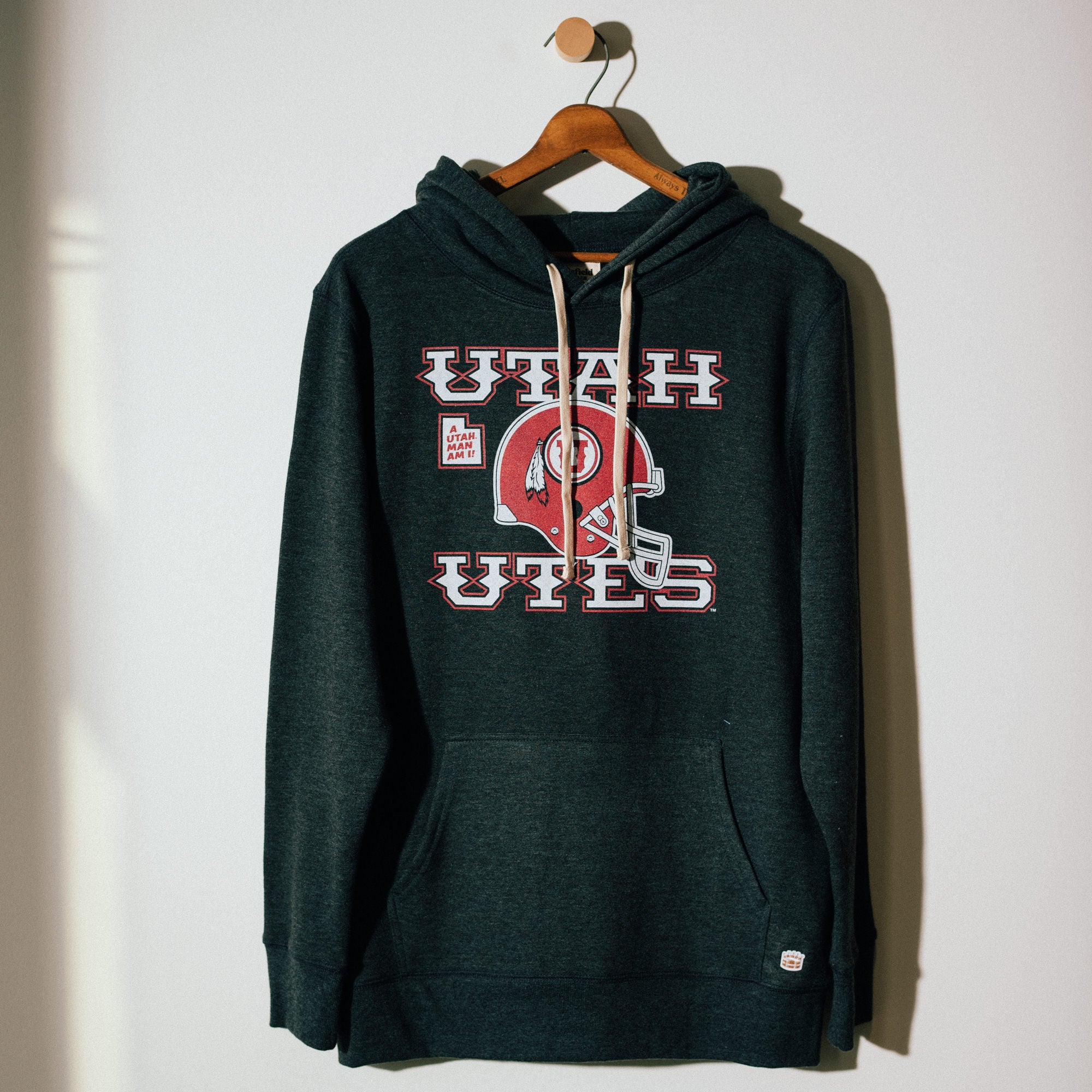 Retro Utah Utes 1970s Football Helmet Hoodie - Show Your Team Pride!