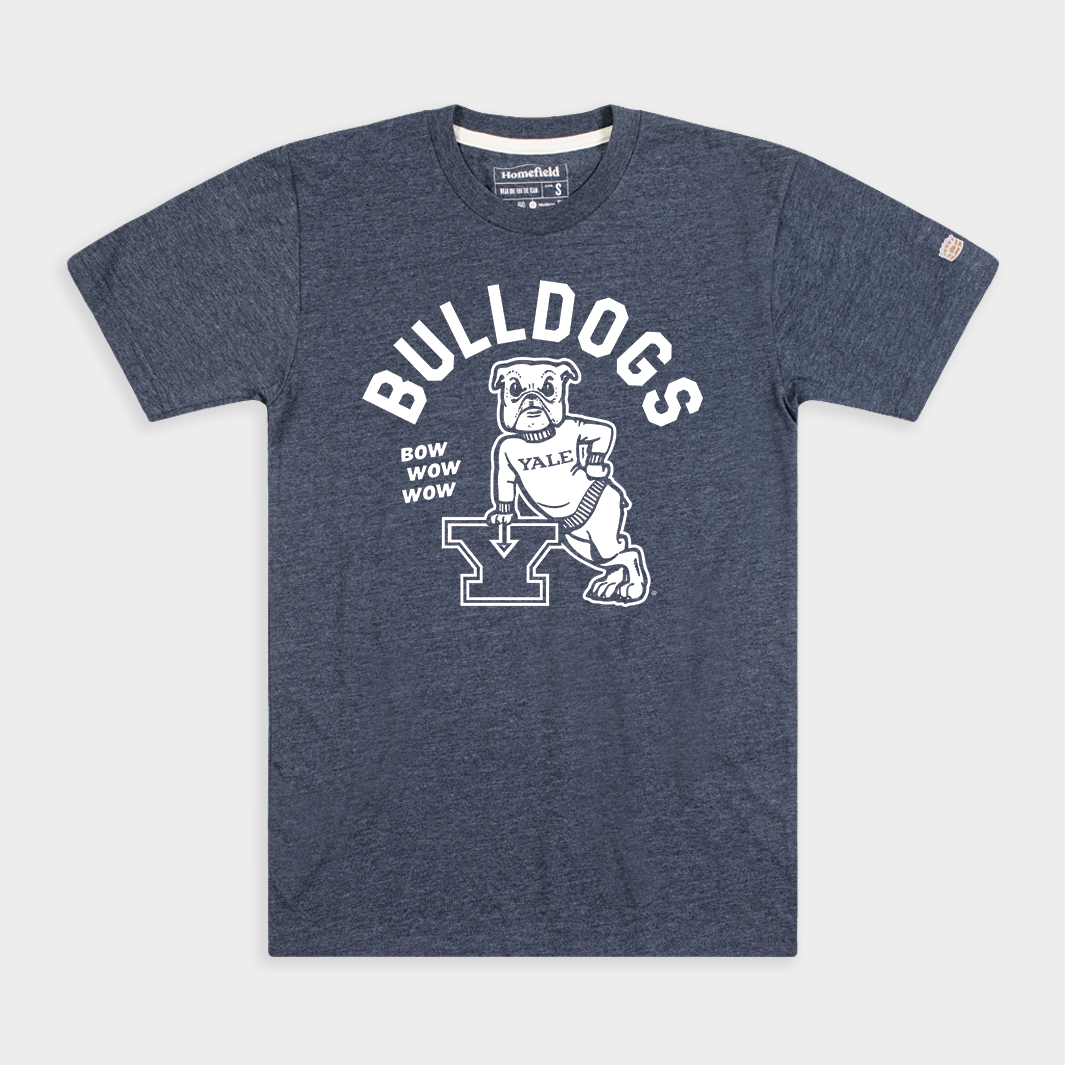 Vintage 1970s Yale Bulldogs Mascot Tee - A Timeless Tribute to Yale Spirit