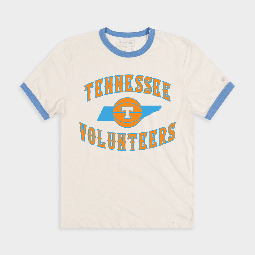 Throwback Tennessee Volunteers Basketball Ringer Tee - Celebrate the Legends!