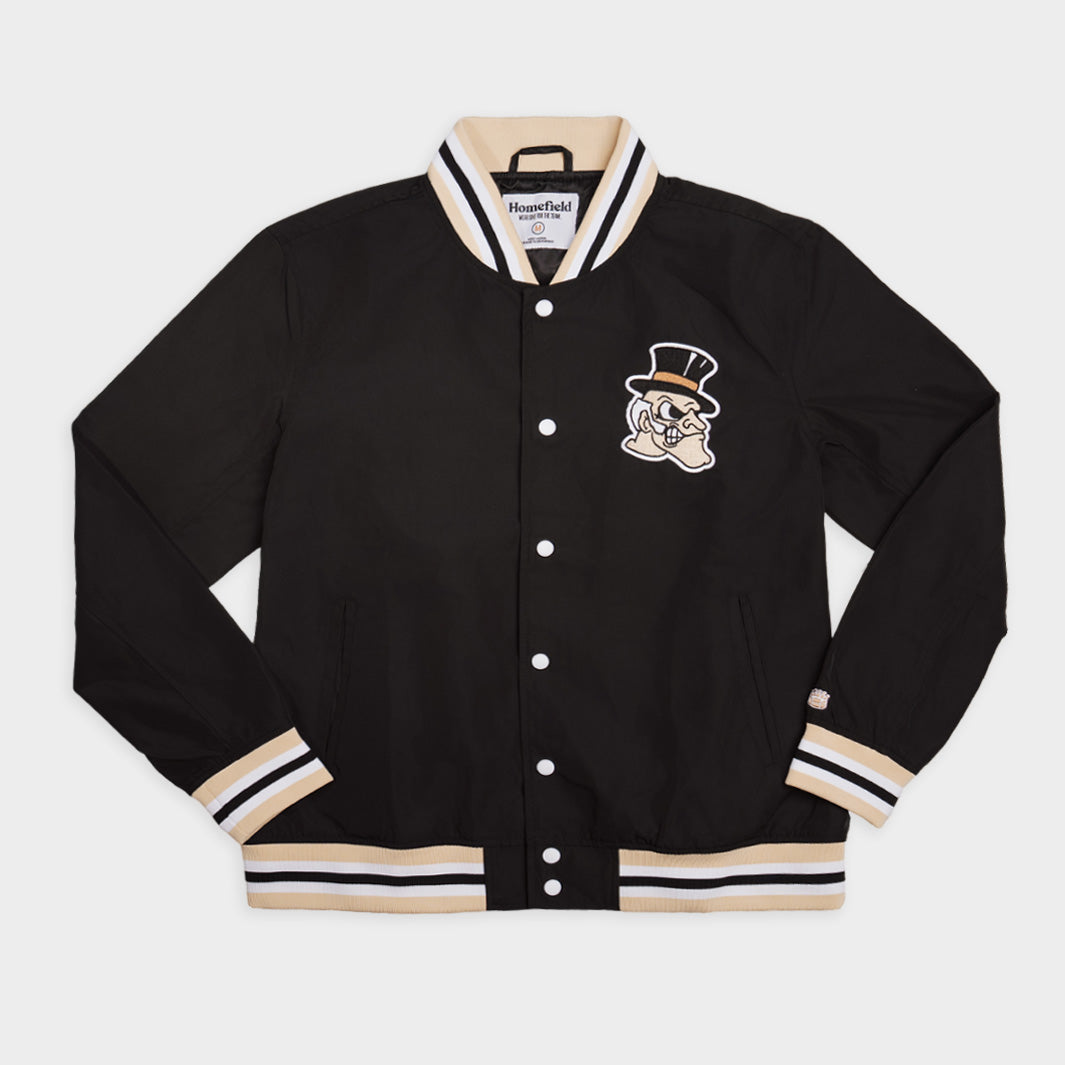 Relive the Glory: Wake Forest Demon Deacons 1990s Basketball Bomber Jacket
