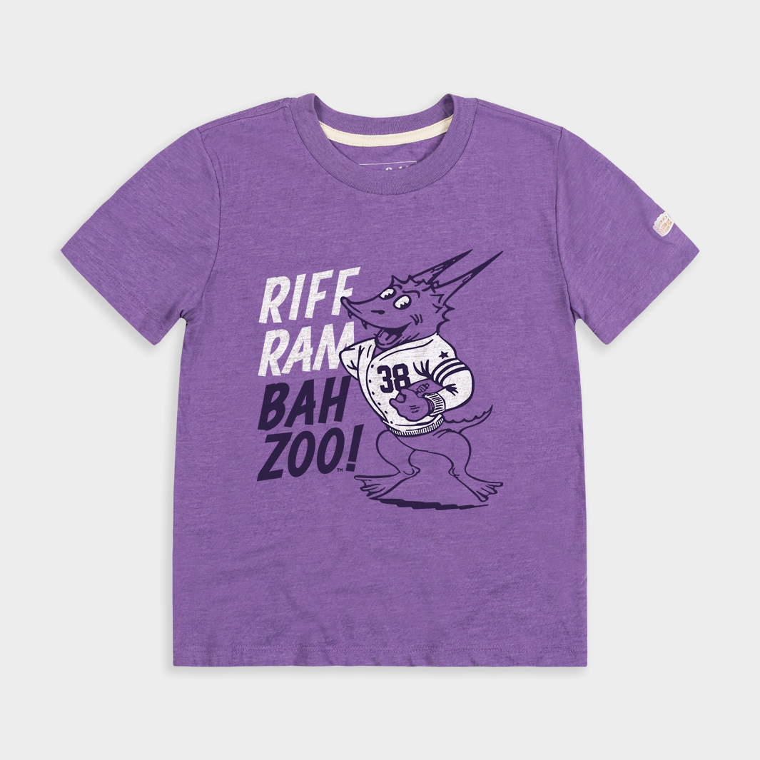 TCU Riff Ram Bah Zoo Youth Tee - Celebrate TCU's Legacy