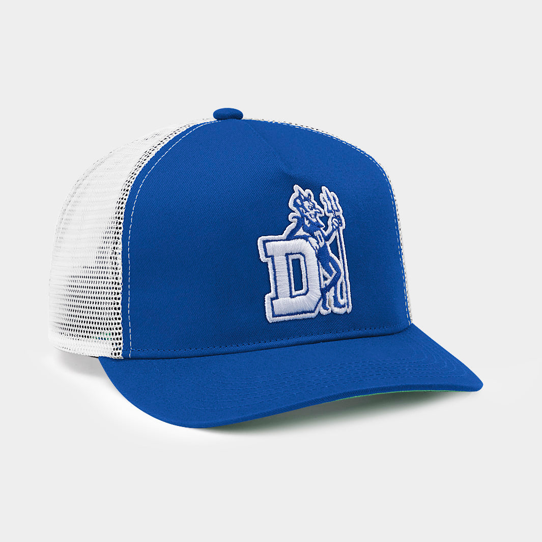 Duke Vintage Blue Devils Logo Winning Spirit Trucker Hat