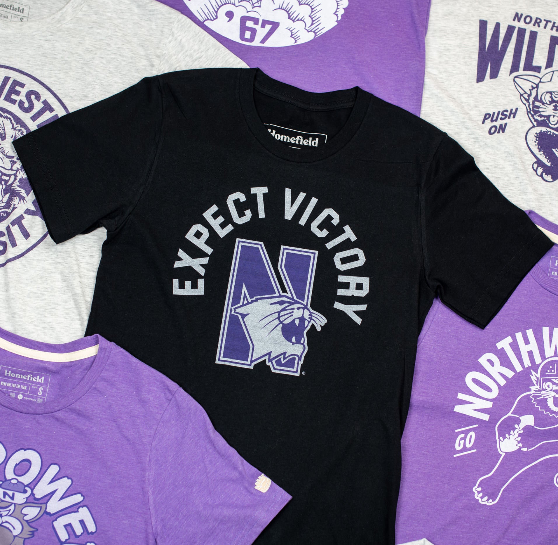 1995 Northwestern Retro 'Expect Victory' Football Tee