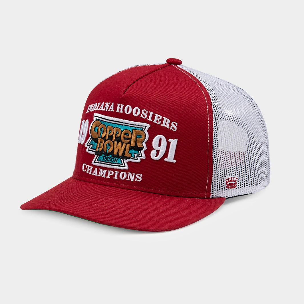 1991 Indiana Football Copper Bowl Champs Retro Trucker Hat - Show Your Hoosier Pride!
