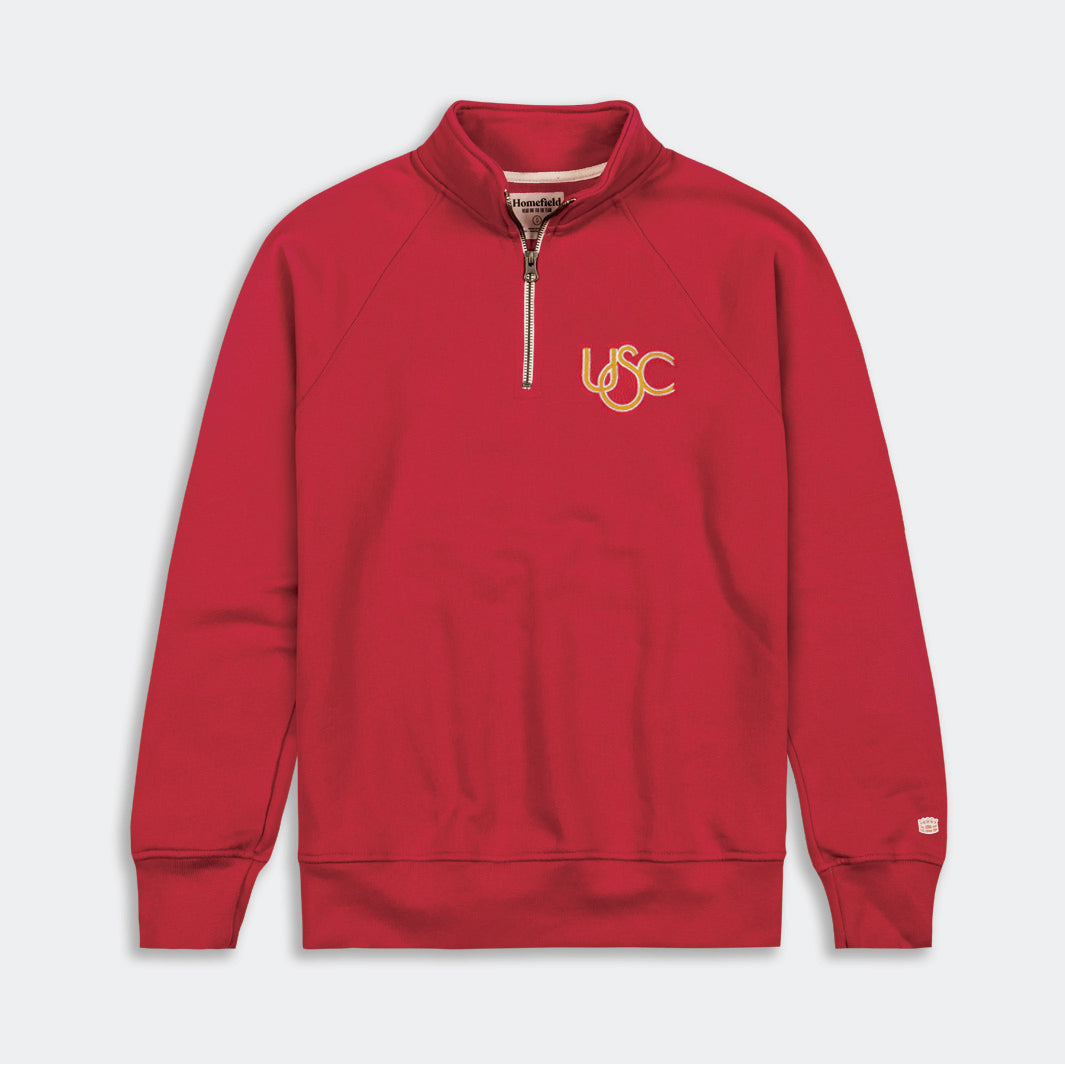 Relive USC Glory Days with This Throwback Logo Quarter Zip