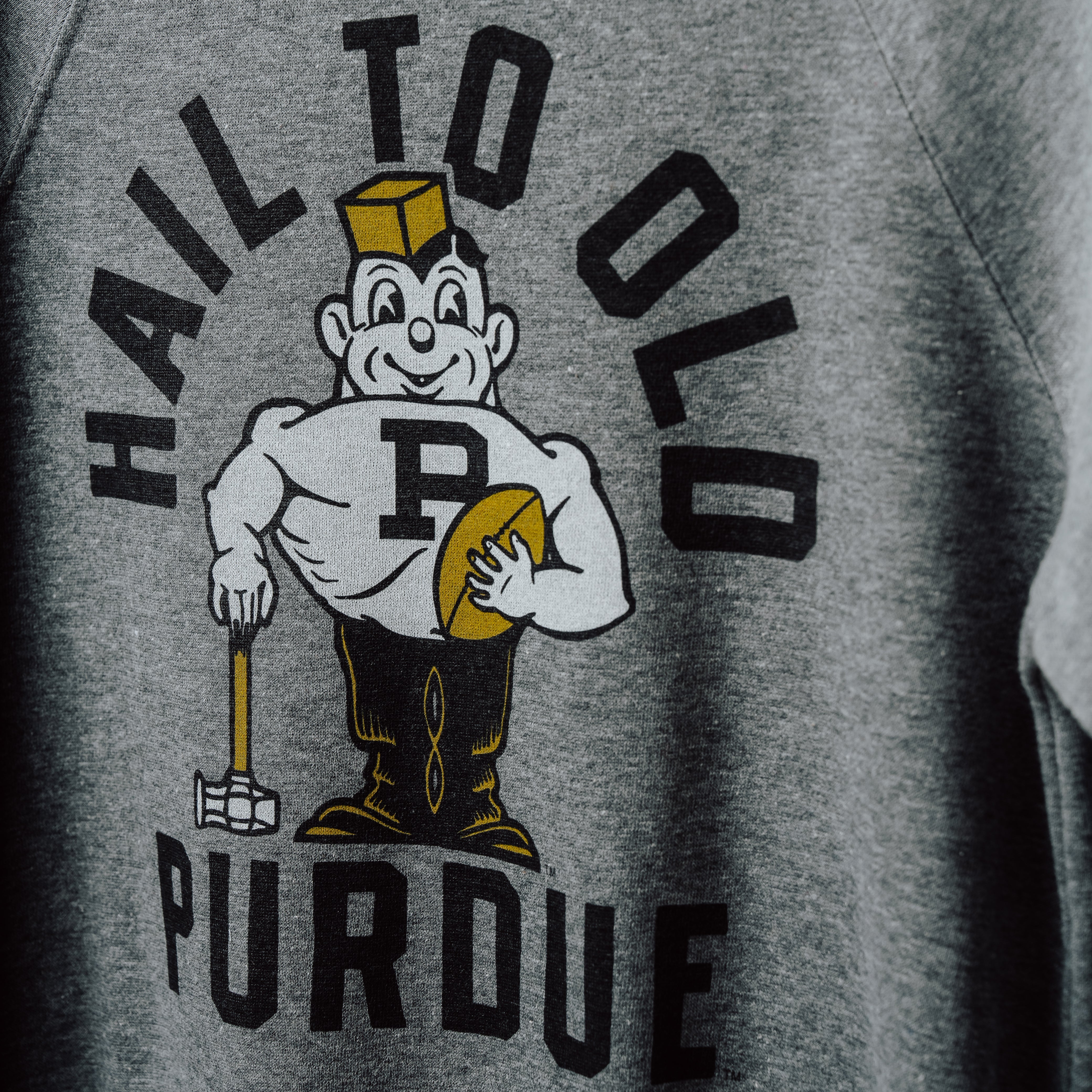 Celebrate Old Purdue with Vintage Pete Logo Crewneck