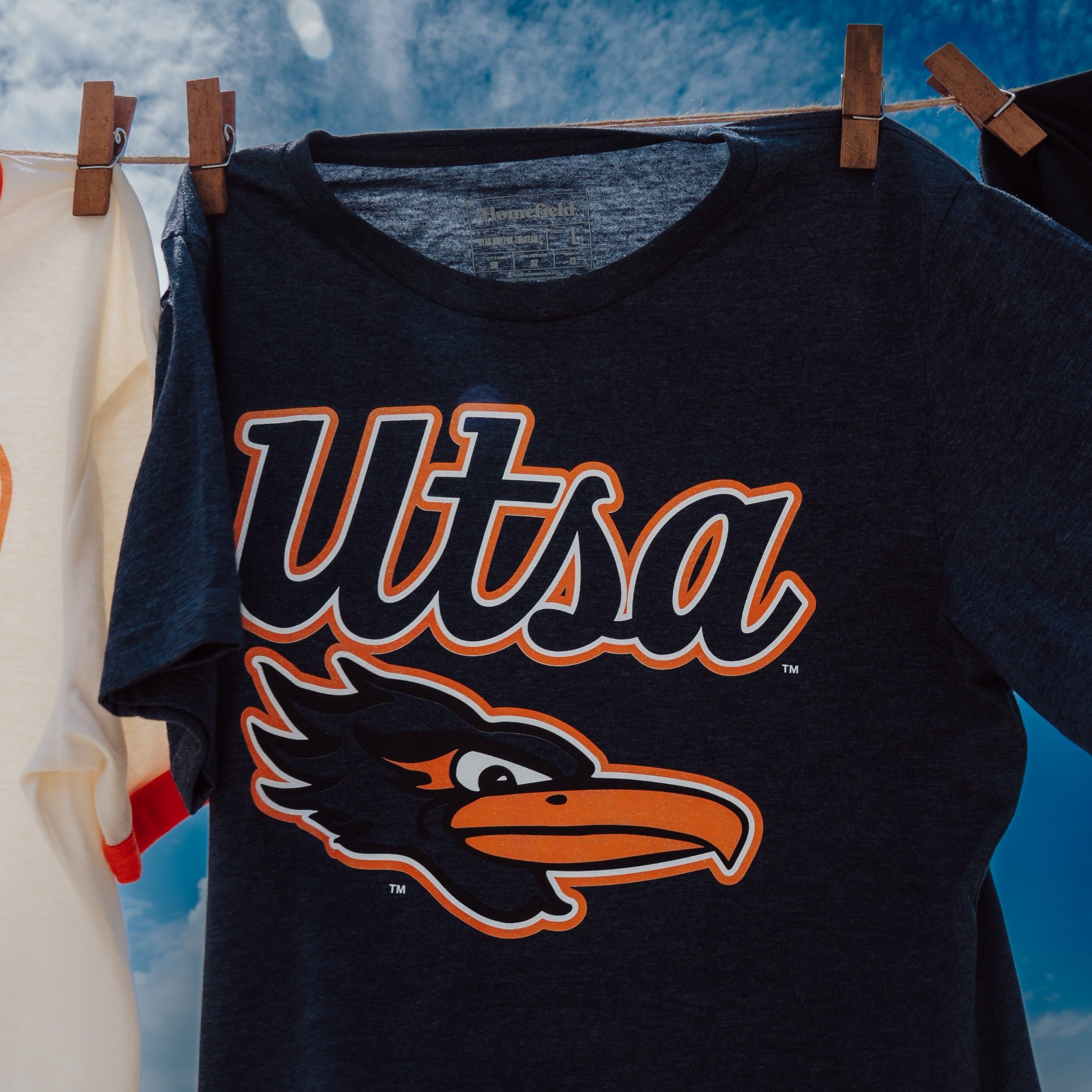 UTSA Roadrunners Retro Basketball Script Tee - A Must-Have for Fans!