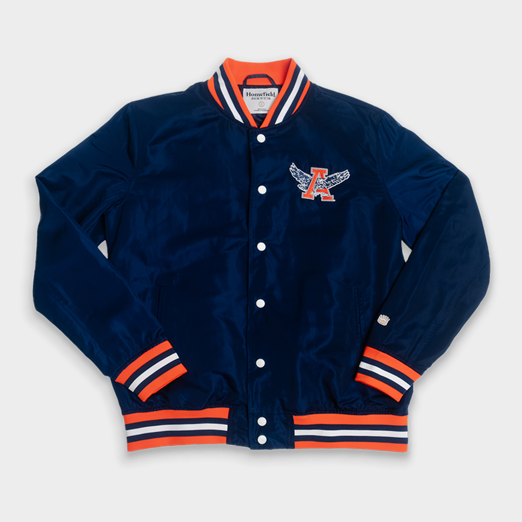 Auburn Tigers Retro War Eagle Logo Bomber Jacket - A Must-Have for Fans!