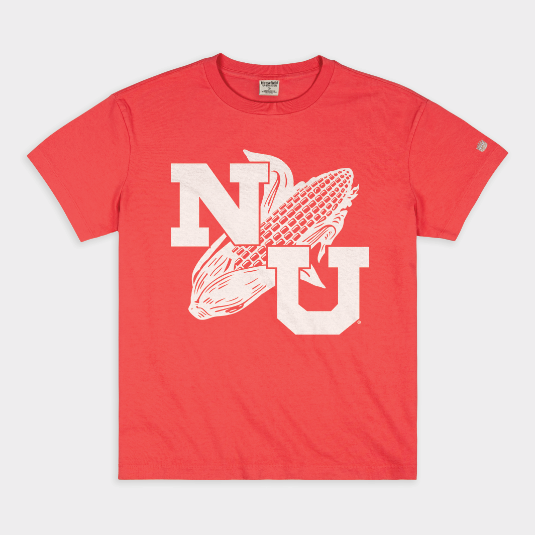 Retro NU Cornhuskers Vintage Style Heavyweight Tee - A Must-Have!