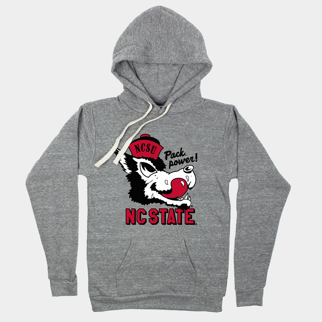 NC State Vintage Slobbering Wolf Hoodie - Show Your Pack Power!