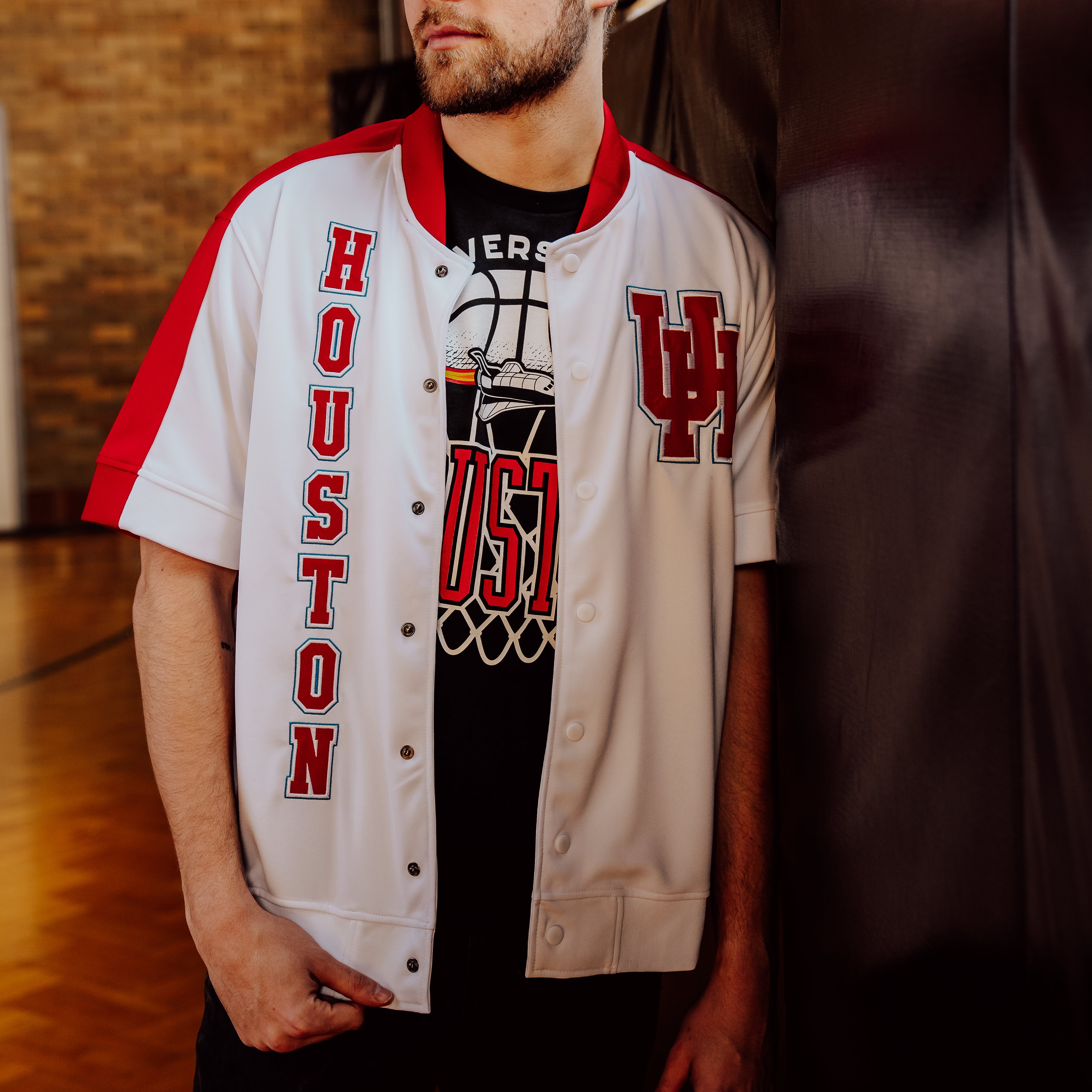 Relive the Glory: Houston 1980s Vintage Phi Slama Jama Shooting Shirt