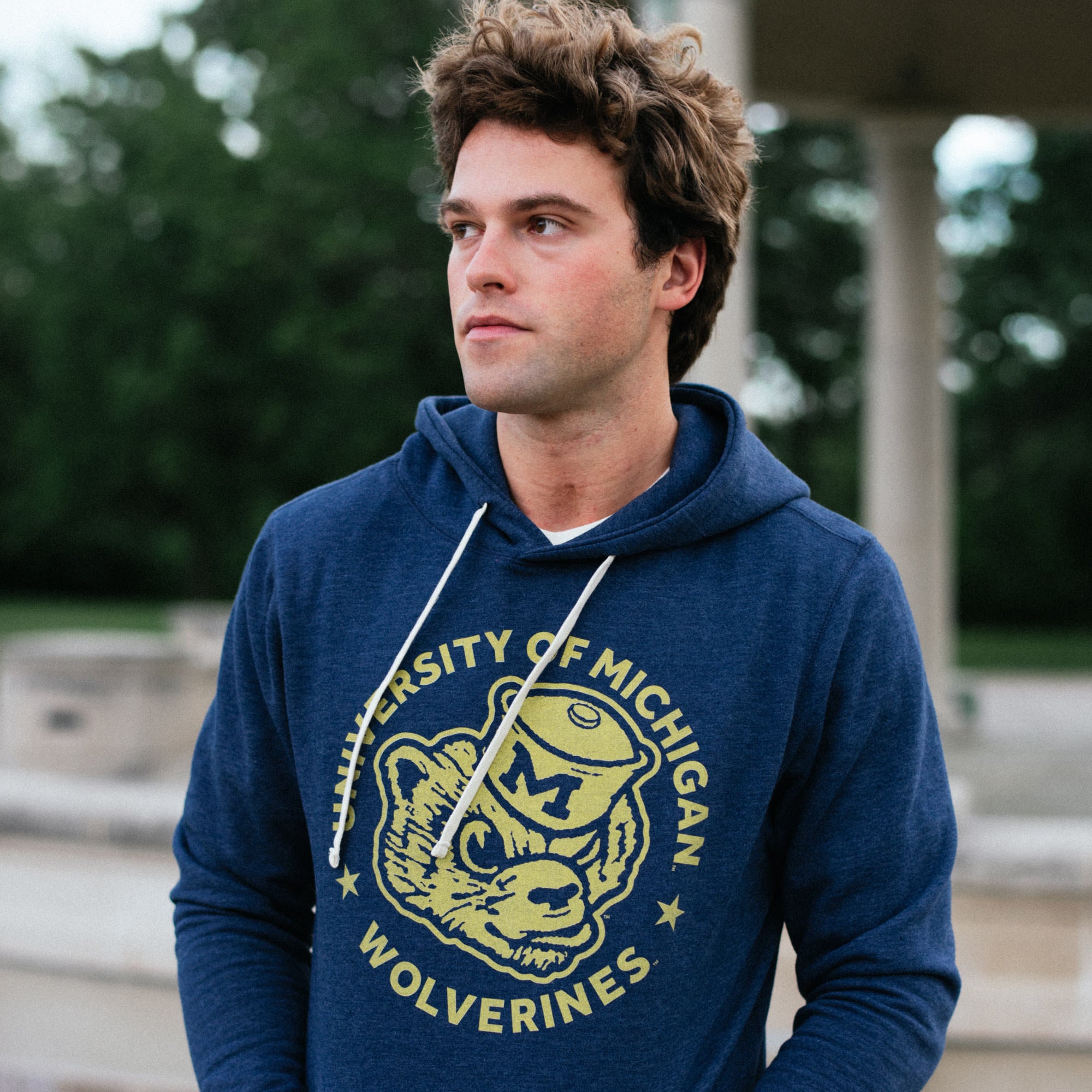 Michigan Vintage Sailor Hat Wolverine Hoodie - A Timeless Tribute