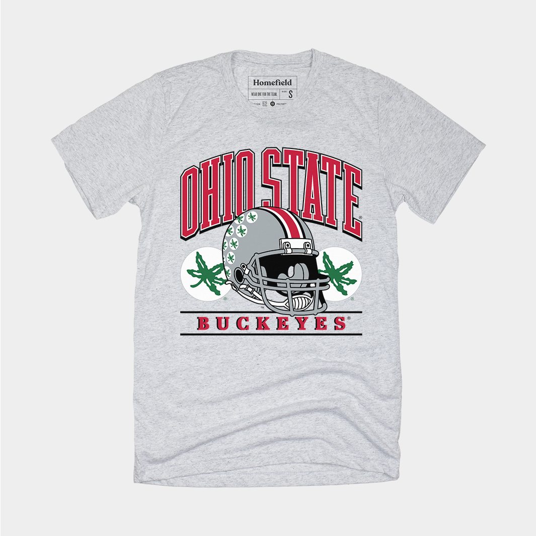 Show Your Ohio State Pride with This Helmet Sticker Tee!