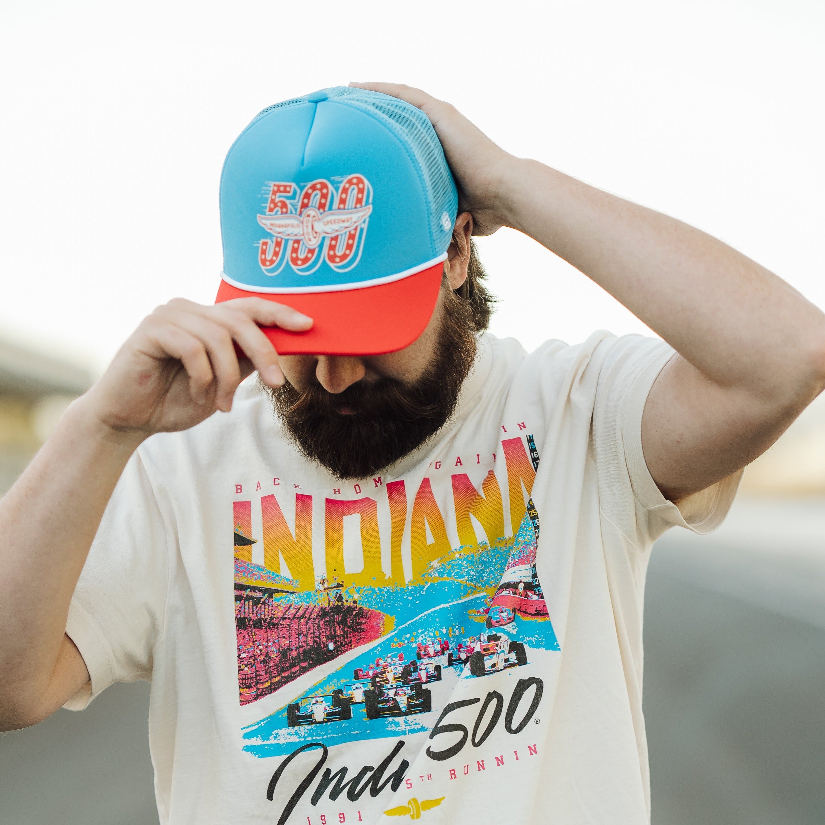IMS Indianapolis 500 Tribute Vintage Trucker Hat - A Must-Have for Racing Fans