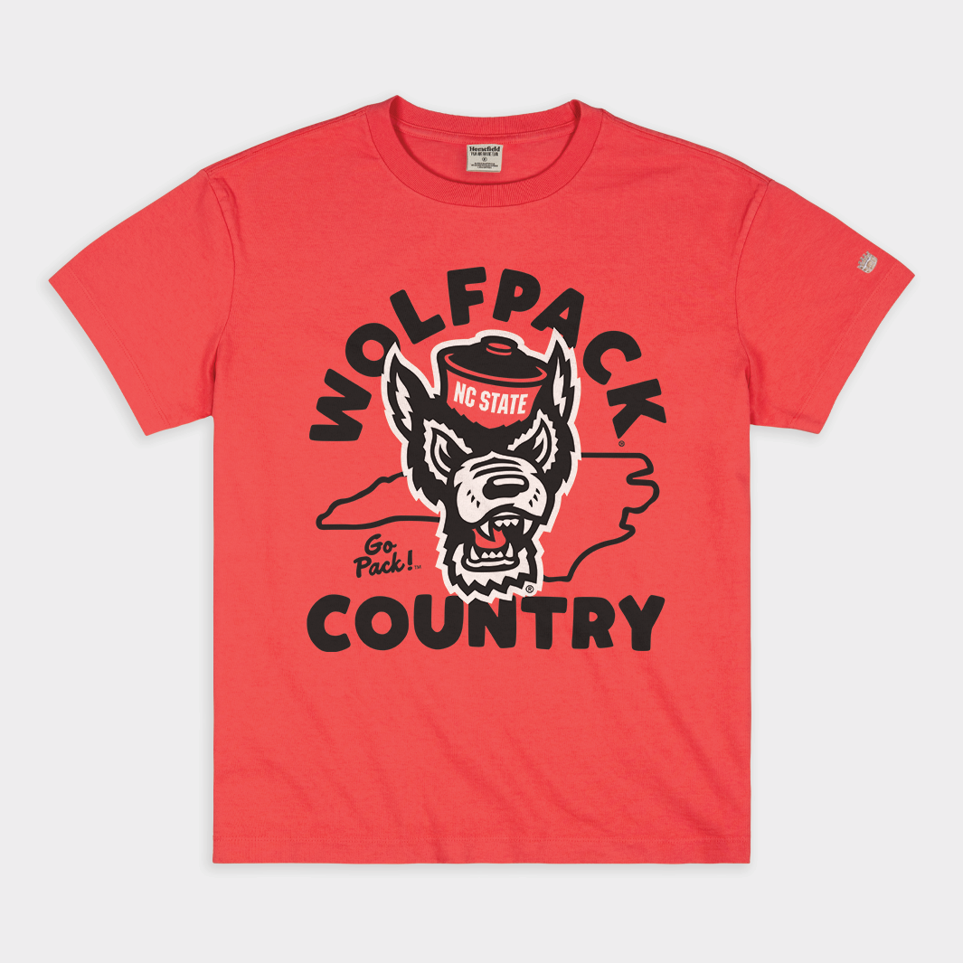 Show Your Pride with NC State Wolfpack Country Vintage Heavyweight Tee