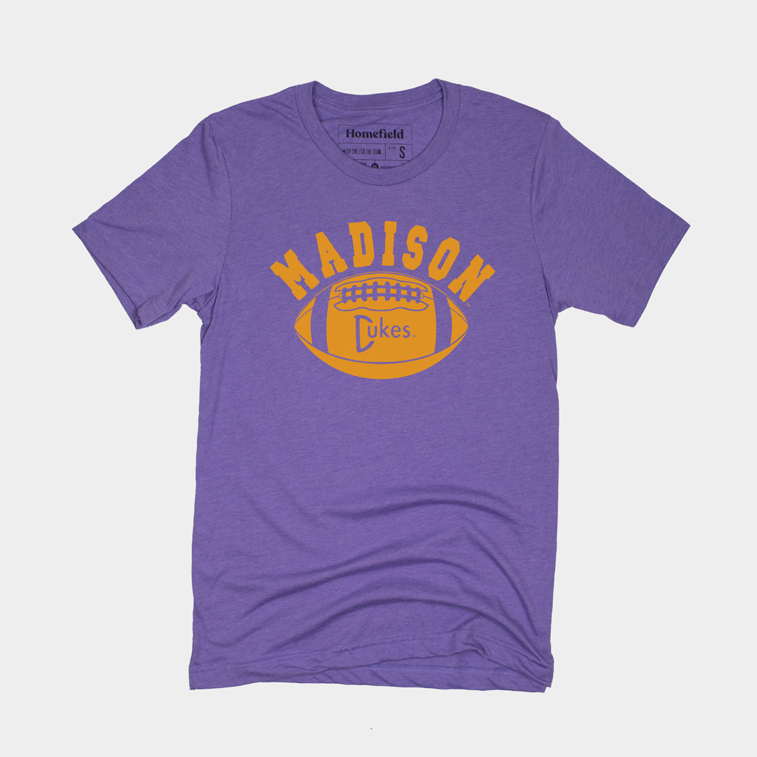 James Madison University Football Purple Statement T-Shirt