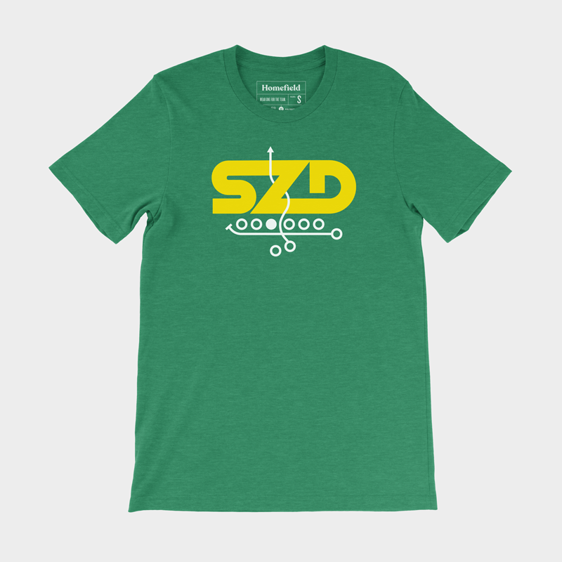 Stylish Split Zone Duo Logo Tee