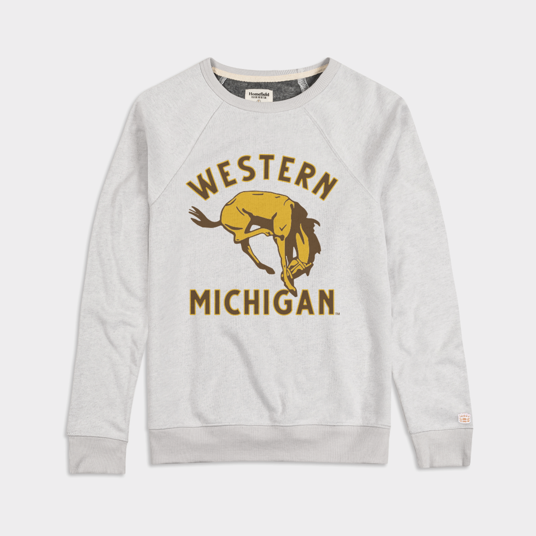 Cozy Vintage Western Michigan Broncos Crewneck Sweatshirt