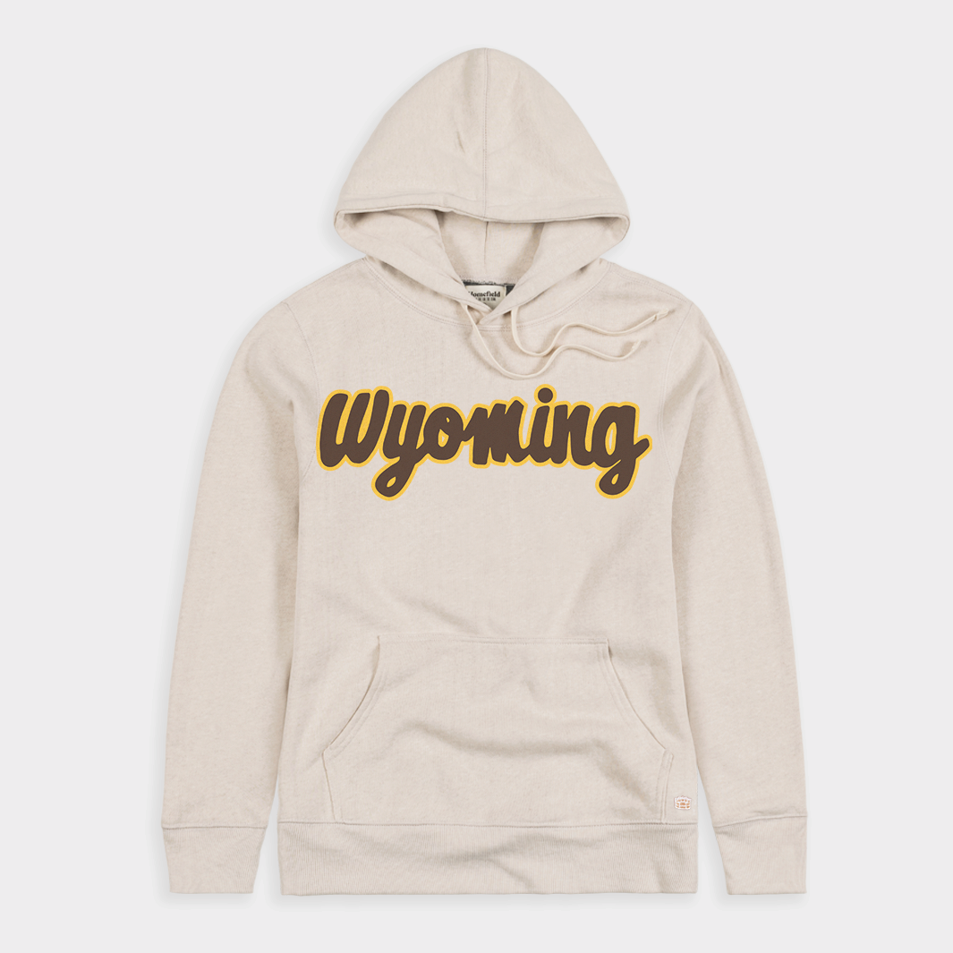 Wyoming Script Oatmeal Dream Hoodie