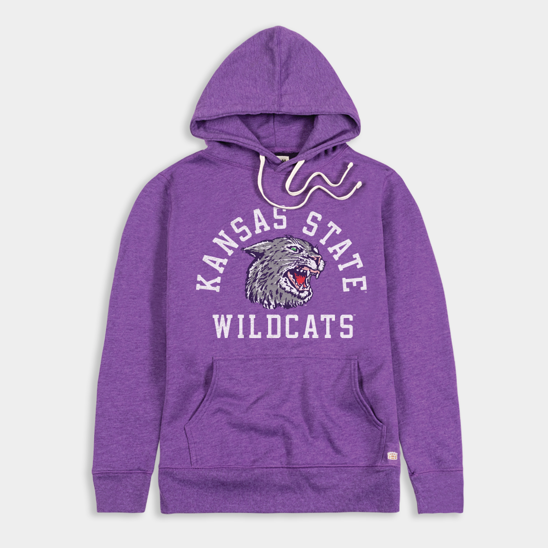 Vintage Kansas State Wildcats Hoodie with Arched Retro Logo