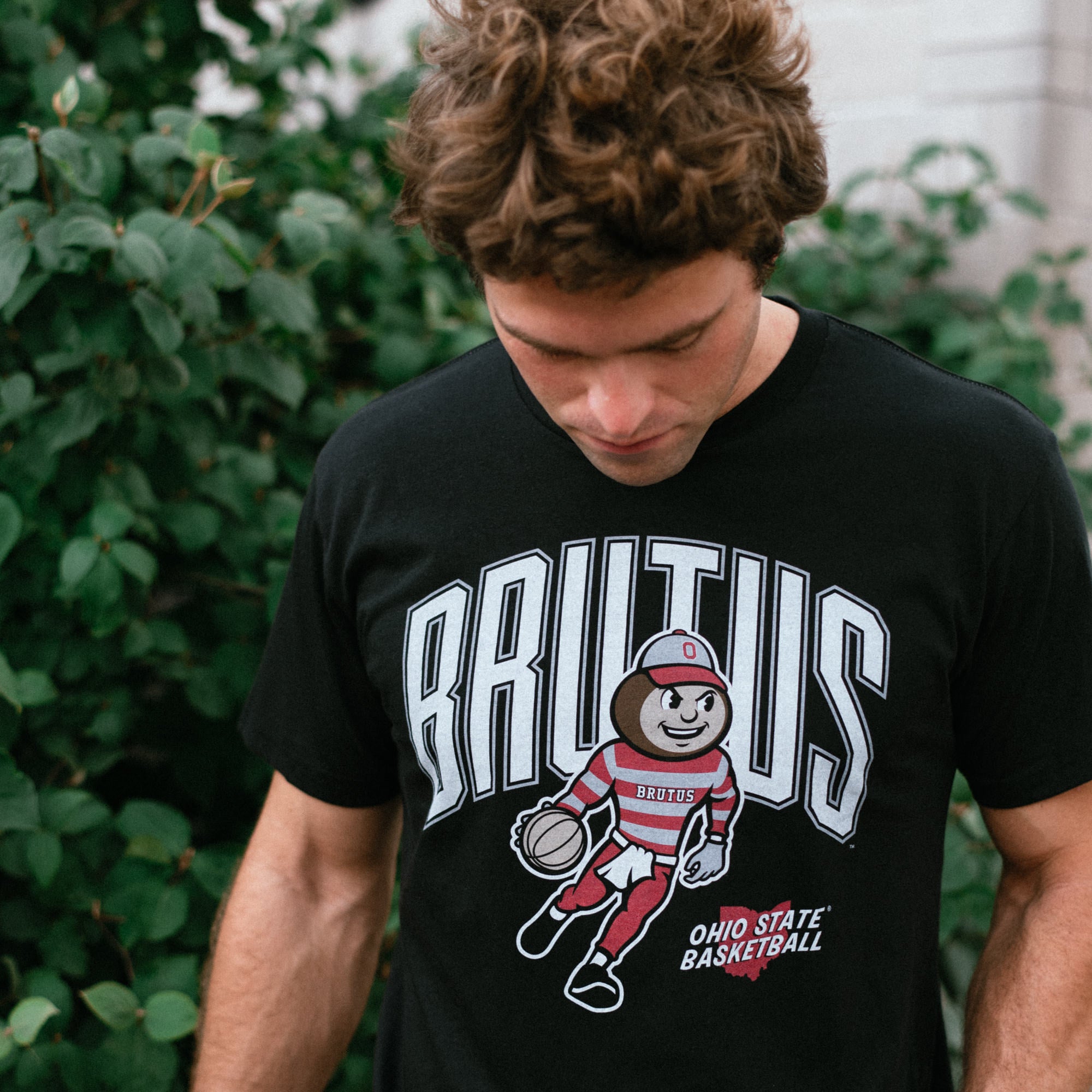 Show Your Pride with the Ohio State Buckeyes Basketball Brutus Tee
