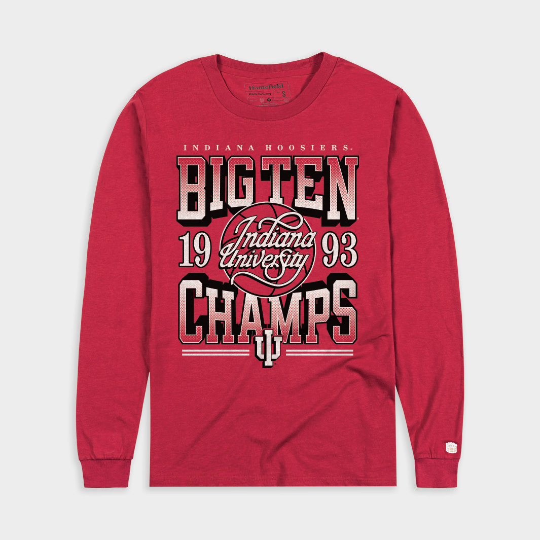 IU 1993 Men's Big Ten Champs Basketball Long Sleeve - Celebrate the Champions