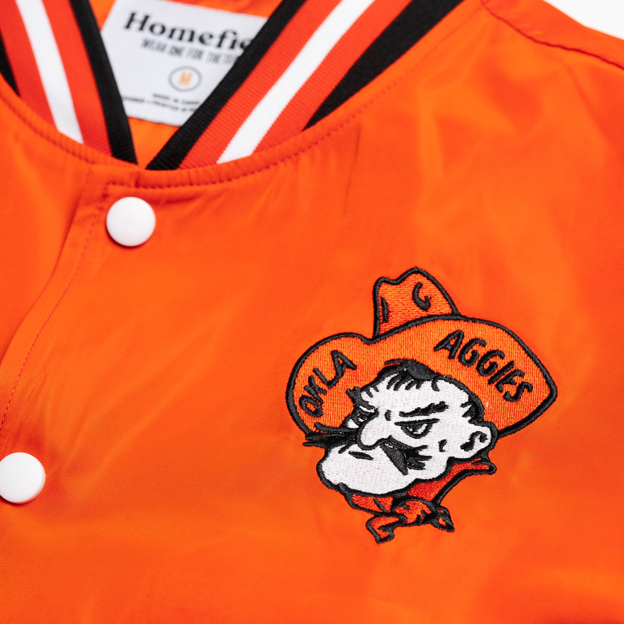 Show Your Pride with the Oklahoma State Cowboys Vintage-Inspired Bomber Jacket