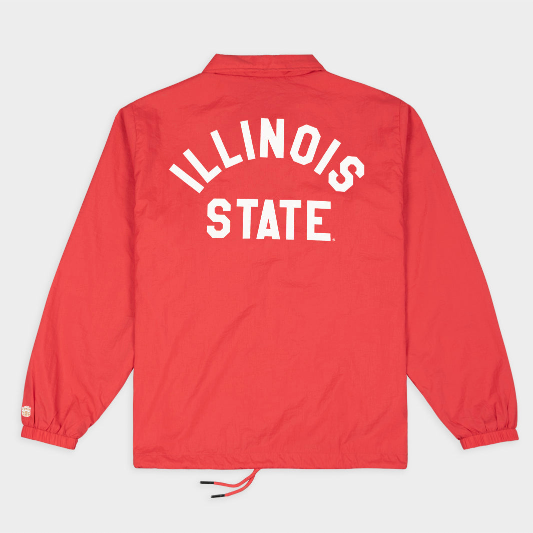 Vintage Illinois State Redbirds Coaches Jacket with ISU Logo - A Timeless Tribute to Football Heritage
