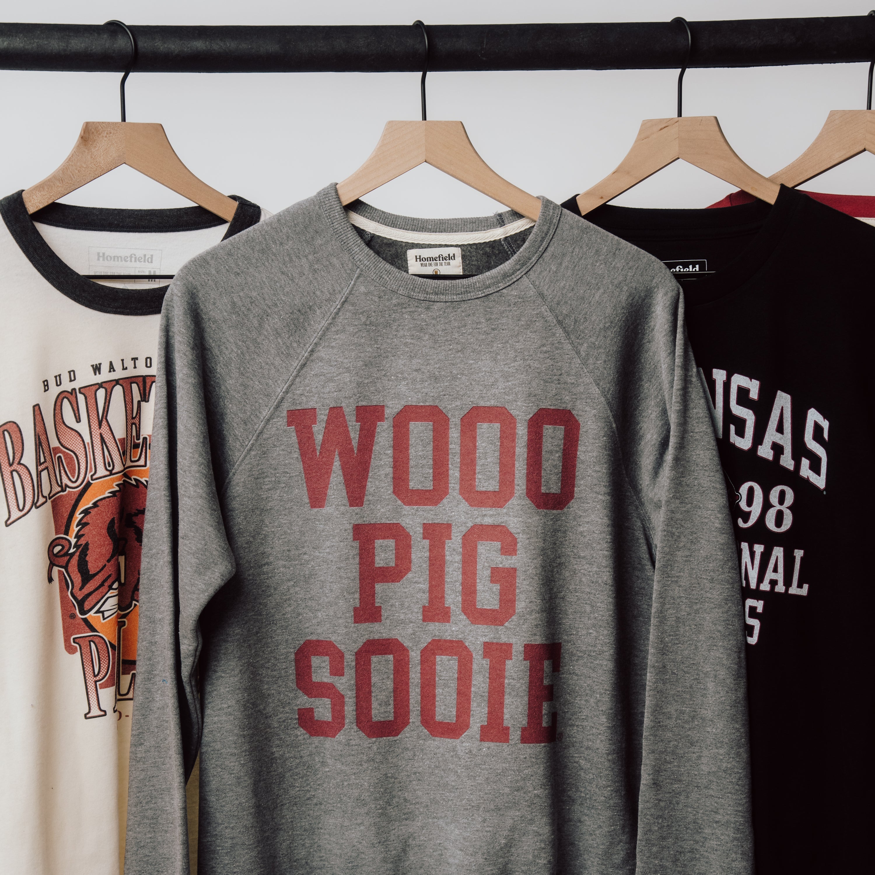 Arkansas Woo Pig Sooie Varsity Crewneck - Rally Your Hog Spirit!