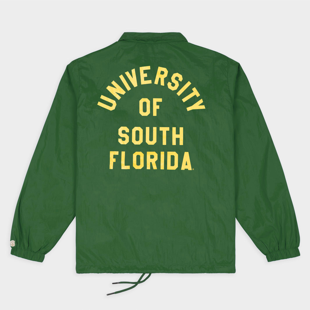 USF Bulls Vintage Golden Brahman Coaches Jacket - A Timeless Tribute to Coaching Heritage