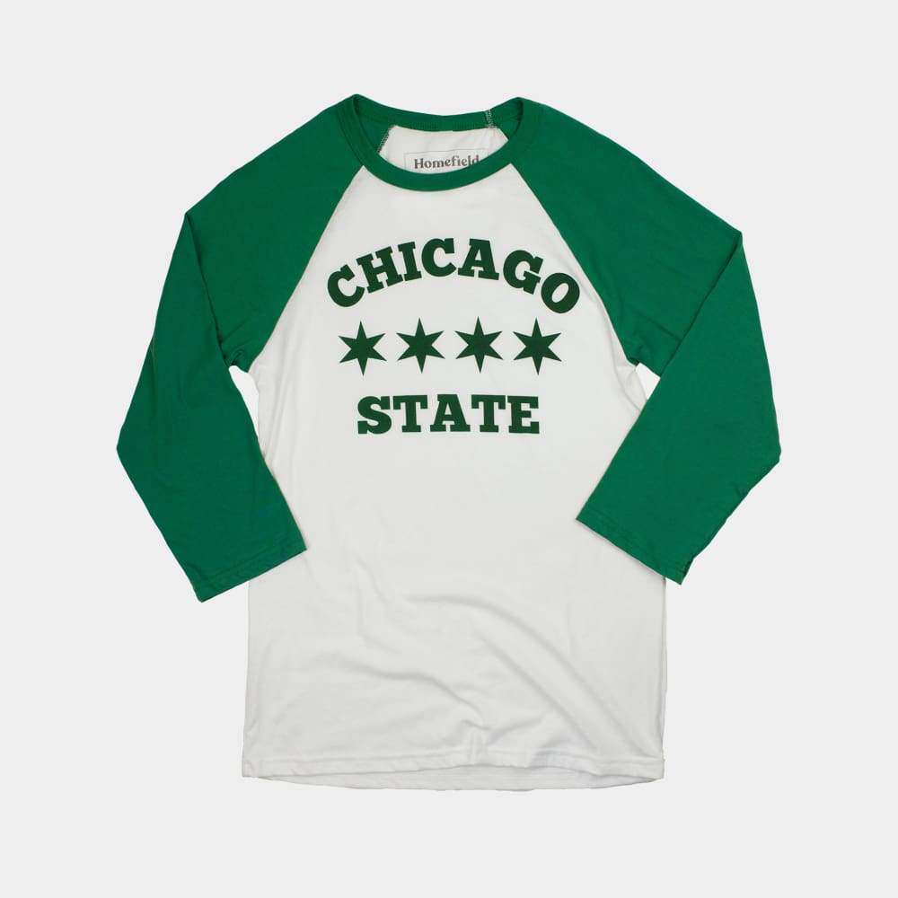 Celebrate Chicago State's 150+ Years with Our Iconic 3/4 Length Ringer Tee