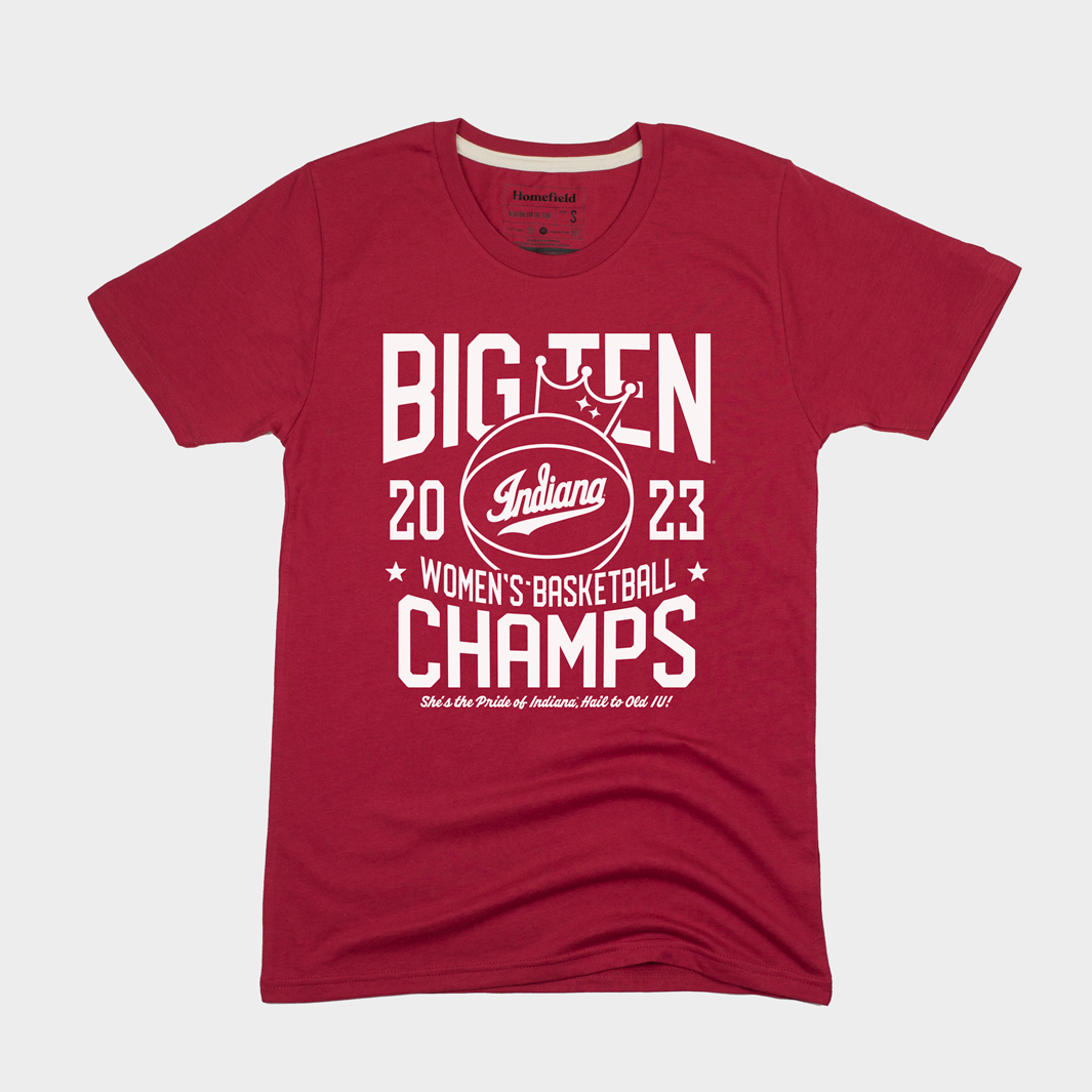 Celebrate IU WBB's 2023 B1G Championship with This Women's Tee