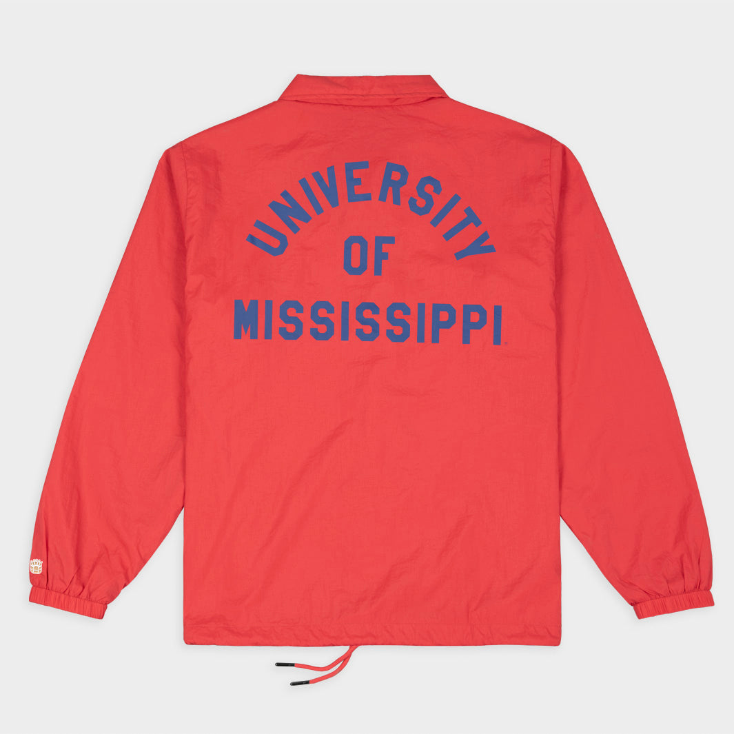 Ole Miss Classic UM Football Coaches Jacket - Gear Up for Game Day!