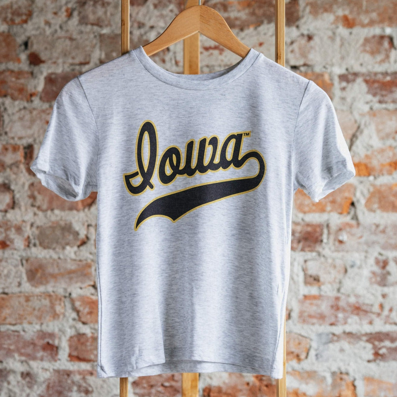 Iowa Hawkeyes Youth Baseball Script Tee